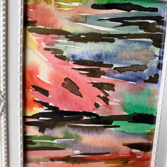 Lovely Star * Original Watercolor Abstract Art - Picture 2 of 6